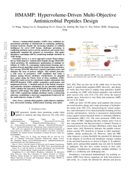 HMAMP: Hypervolume-Driven Multi-Objective Antimicrobial Peptides Design
