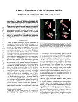 A Convex Formulation of the Soft-Capture Problem