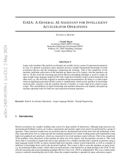GAIA: A General AI Assistant for Intelligent Accelerator Operations