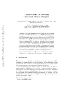 Unsupervised Flow Discovery from Task-oriented Dialogues