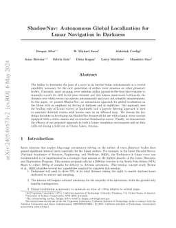 ShadowNav: Autonomous Global Localization for Lunar Navigation in
  Darkness