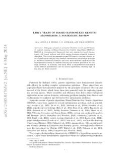 Early years of Biased Random-Key Genetic Algorithms: A systematic review