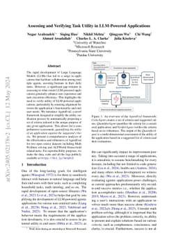 Assessing and Verifying Task Utility in LLM-Powered Applications