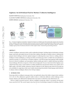 GigSense: An LLM-Infused Tool forWorkers' Collective Intelligence