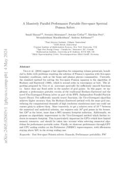 A Massively Parallel Performance Portable Free-space Spectral Poisson
  Solver