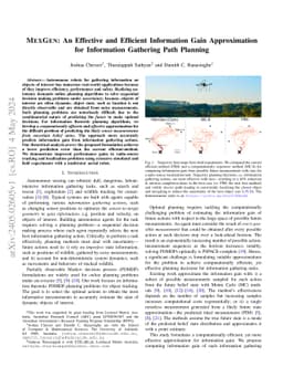 MEXGEN: An Effective and Efficient Information Gain Approximation for
  Information Gathering Path Planning