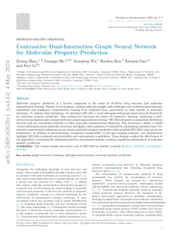 Contrastive Dual-Interaction Graph Neural Network for Molecular Property
  Prediction