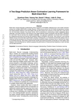 A Two-Stage Prediction-Aware Contrastive Learning Framework for
  Multi-Intent NLU