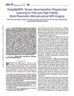 DeepMpMRI: Tensor-decomposition Regularized Learning for Fast and
  High-Fidelity Multi-Parametric Microstructural MR Imaging