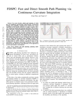 FDSPC: Fast and Direct Smooth Path Planning via Continuous Curvature
  Integration