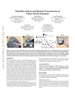 Telextiles: End-to-end Remote Transmission of Fabric Tactile Sensation