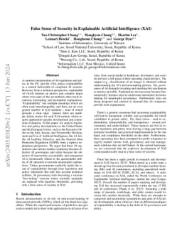 False Sense of Security in Explainable Artificial Intelligence (XAI)