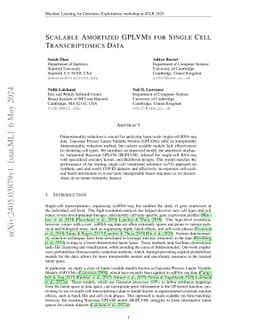 Scalable Amortized GPLVMs for Single Cell Transcriptomics Data
