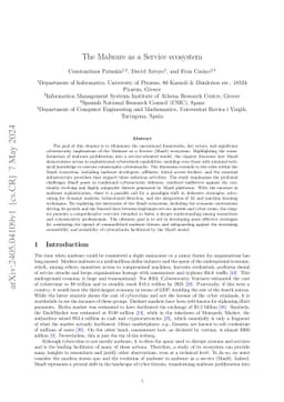 The Malware as a Service ecosystem