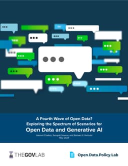 A Fourth Wave of Open Data? Exploring the Spectrum of Scenarios for Open
  Data and Generative AI