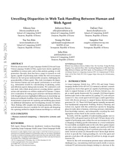 Unveiling Disparities in Web Task Handling Between Human and Web Agent