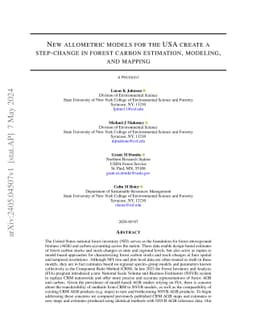 New allometric models for the USA create a step-change in forest carbon
  estimation, modeling, and mapping