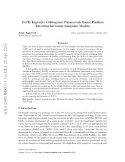 PoPE: Legendre Orthogonal Polynomials Based Position Encoding for Large
  Language Models