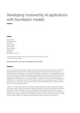 Developing trustworthy AI applications with foundation models