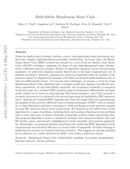 Multi-fidelity Hamiltonian Monte Carlo
