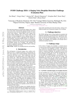 SVDD Challenge 2024: A Singing Voice Deepfake Detection Challenge
  Evaluation Plan