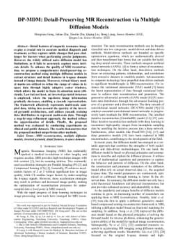 DP-MDM: Detail-Preserving MR Reconstruction via Multiple Diffusion
  Models