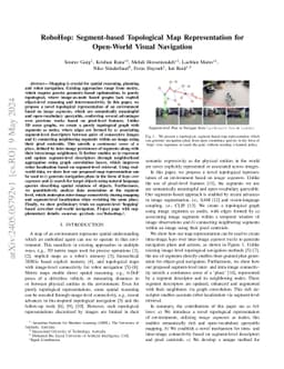 RoboHop: Segment-based Topological Map Representation for Open-World
  Visual Navigation