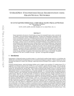 UnSegGNet: Unsupervised Image Segmentation using Graph Neural Networks
