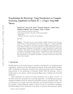 Transforming the Bootstrap: Using Transformers to Compute Scattering
  Amplitudes in Planar N = 4 Super Yang-Mills Theory