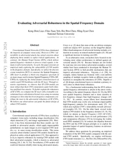 Evaluating Adversarial Robustness in the Spatial Frequency Domain