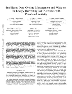 Intelligent Duty Cycling Management and Wake-up for Energy Harvesting
  IoT Networks with Correlated Activity