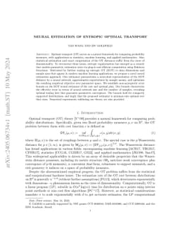 Neural Estimation Of Entropic Optimal Transport