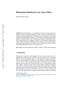 Riemannian Statistics for Any Type of Data