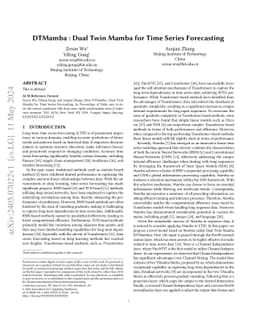 DTMamba : Dual Twin Mamba for Time Series Forecasting
