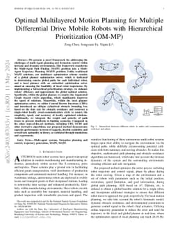 Optimal Multilayered Motion Planning for Multiple Differential Drive
  Mobile Robots with Hierarchical Prioritization (OM-MP)