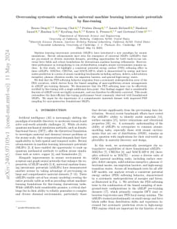 Overcoming systematic softening in universal machine learning
  interatomic potentials by fine-tuning