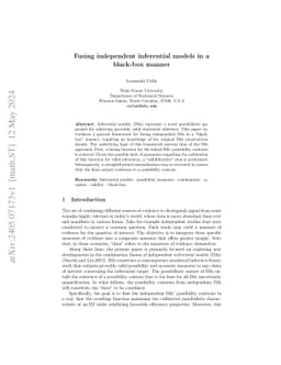 Fusing independent inferential models in a black-box manner