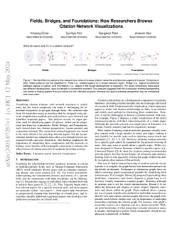 Fields, Bridges, and Foundations: How Researchers Browse Citation
  Network Visualizations