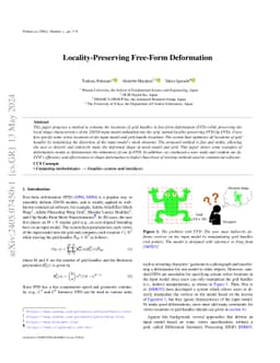 Locality-Preserving Free-Form Deformation