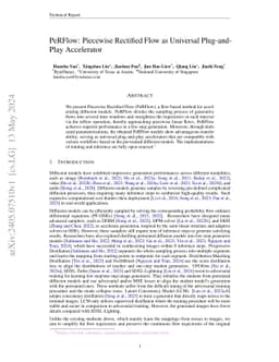 PeRFlow: Piecewise Rectified Flow as Universal Plug-and-Play Accelerator