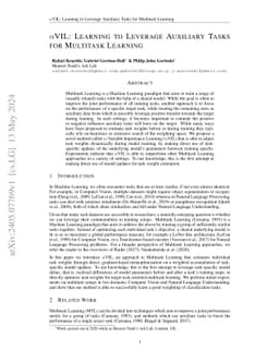 $α$VIL: Learning to Leverage Auxiliary Tasks for Multitask Learning