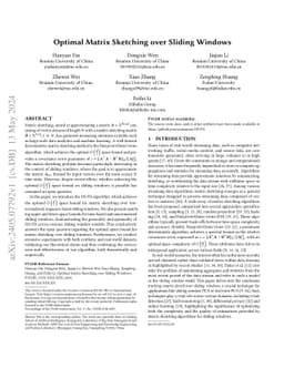 Optimal Matrix Sketching over Sliding Windows