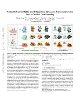 Coin3D: Controllable and Interactive 3D Assets Generation with
  Proxy-Guided Conditioning