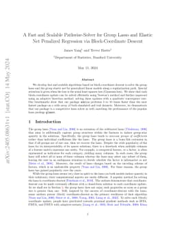 A Fast and Scalable Pathwise-Solver for Group Lasso and Elastic Net
  Penalized Regression via Block-Coordinate Descent