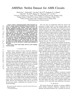 AMSNet: Netlist Dataset for AMS Circuits