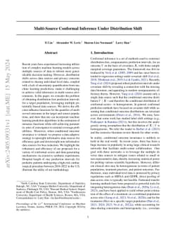 Multi-Source Conformal Inference Under Distribution Shift