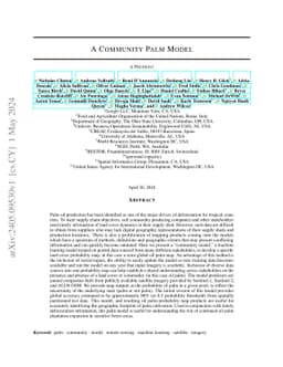 A community palm model