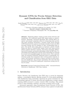Dynamic GNNs for Precise Seizure Detection and Classification from EEG
  Data