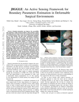 JIGGLE: An Active Sensing Framework for Boundary Parameters Estimation
  in Deformable Surgical Environments