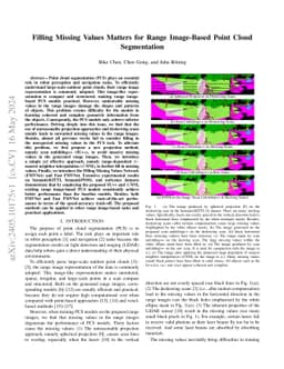 Filling Missing Values Matters for Range Image-Based Point Cloud
  Segmentation